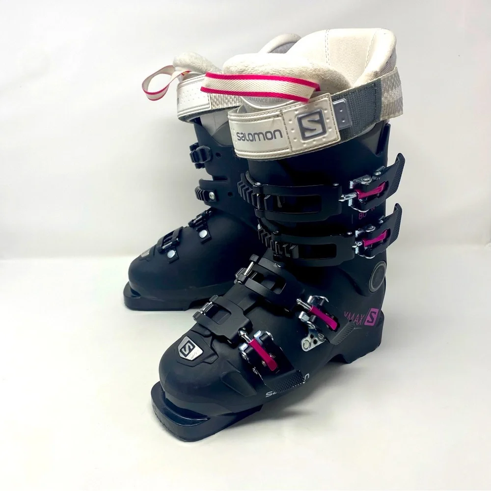 Salomon X MAX 80W Ski Boots Women’s Size‎ Mondopoint 22 / 22.5 — US 5 / 5.5